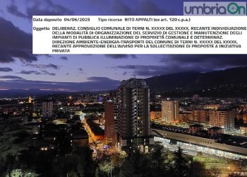 Terni: Asm ricorre al Tar contro il Comune per il project della pubblica illuminazione