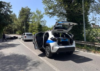 Narni, incidente con auto e moto coinvolte: centauro in ospedale
