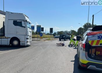 Ciclista soccorso fra Terni e Narni in zona Sabbione