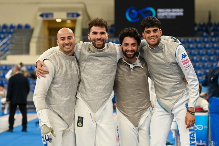Gli azzurri a Tbilisi (Foto Fis - Bizzi Team)