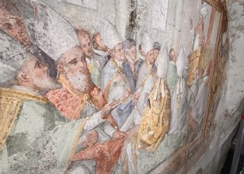 Amelia: antichi affreschi tornano alla luce al chiostro di San Francesco