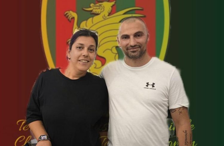 La team manager Giovanrosa e l'allenatore Giardinieri
