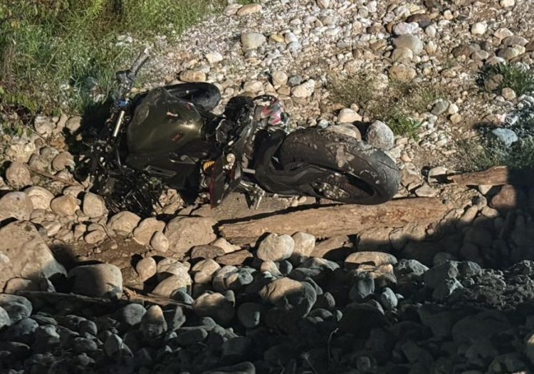 Il luogo del sinistro (foto vigili del fuoco)