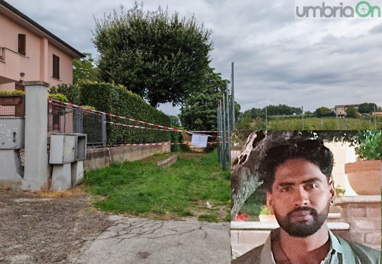 L'area in cui il cadavere è stato trovato