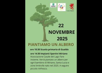 ‘Piantiamo un albero’: a Gualdo di Narni una giornata dedicata ai bambini e alla natura