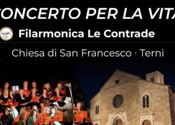 Terni: alla chiesa di San Francesco il Concerto per la vita della filarmonica Le Contrade