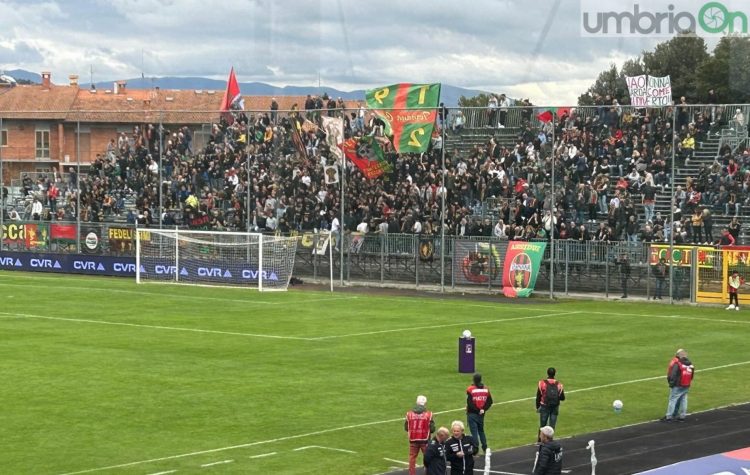 I tifosi della Ternana a Gubbio