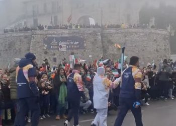 Castiglione del Lago: il passaggio della fiamma olimpica Milano-Cortina 2026