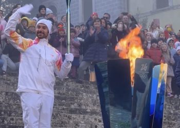 La fiamma olimpica in Umbria: il passaggio a Todi