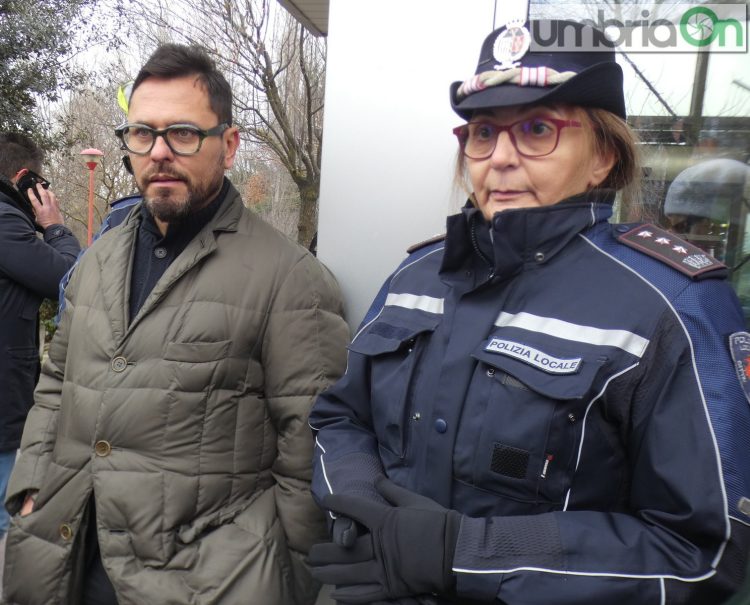 Il dirigente Nannurelli e la comandante Sassi