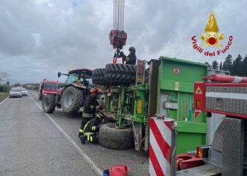 Collazzone: si ribalta rimorchio agricolo. Nessun ferito