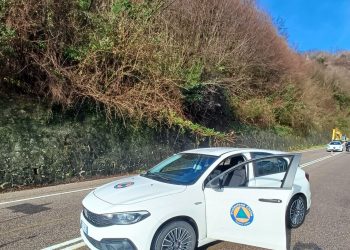 Frana fra fra Spoleto e Terni. Traffico diviso fra vecchia Flaminia e statale Valnerina