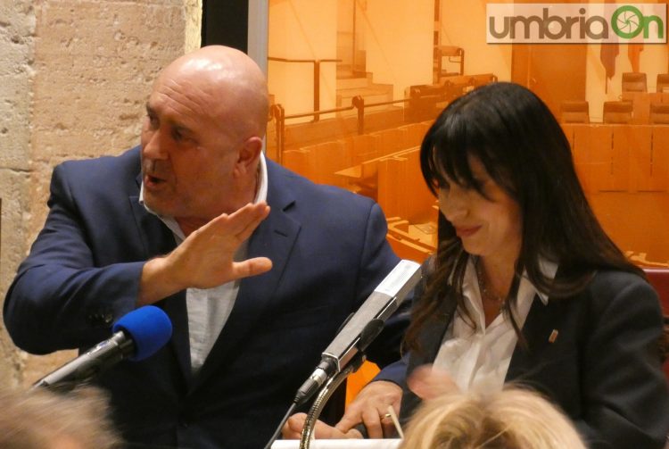 Il sindaco Bandecchi e la presidente Proietti