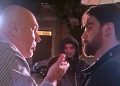 Faccia a faccia teso fra Bandecchi e ‘Fuori dal Coro’ in viale della Stazione – Video