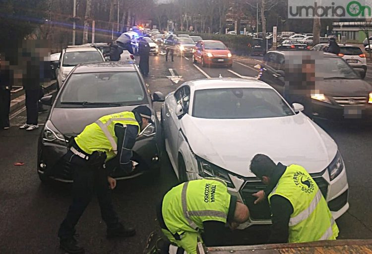 I rilievi dopo l'incidente