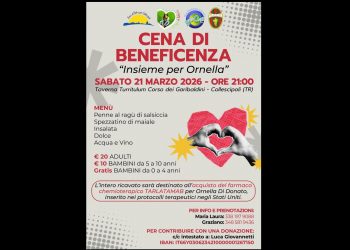 Terni: la cena solidale ‘nutre’ la speranza di Ornella