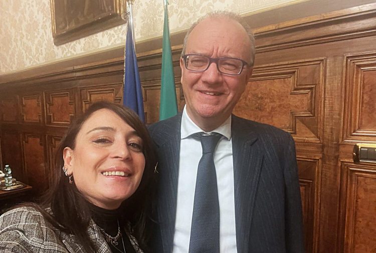 Valeria Alessandrini e Giuseppe Valditara