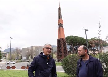 Terni: ‘Lancia di luce’ di Arnaldo Pomodoro. La storia con Porrazzini, Finocchio e Cicchini
