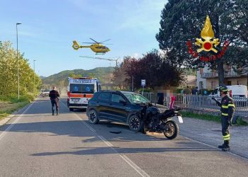 Scontro auto-moto a San Secondo: grave centauro