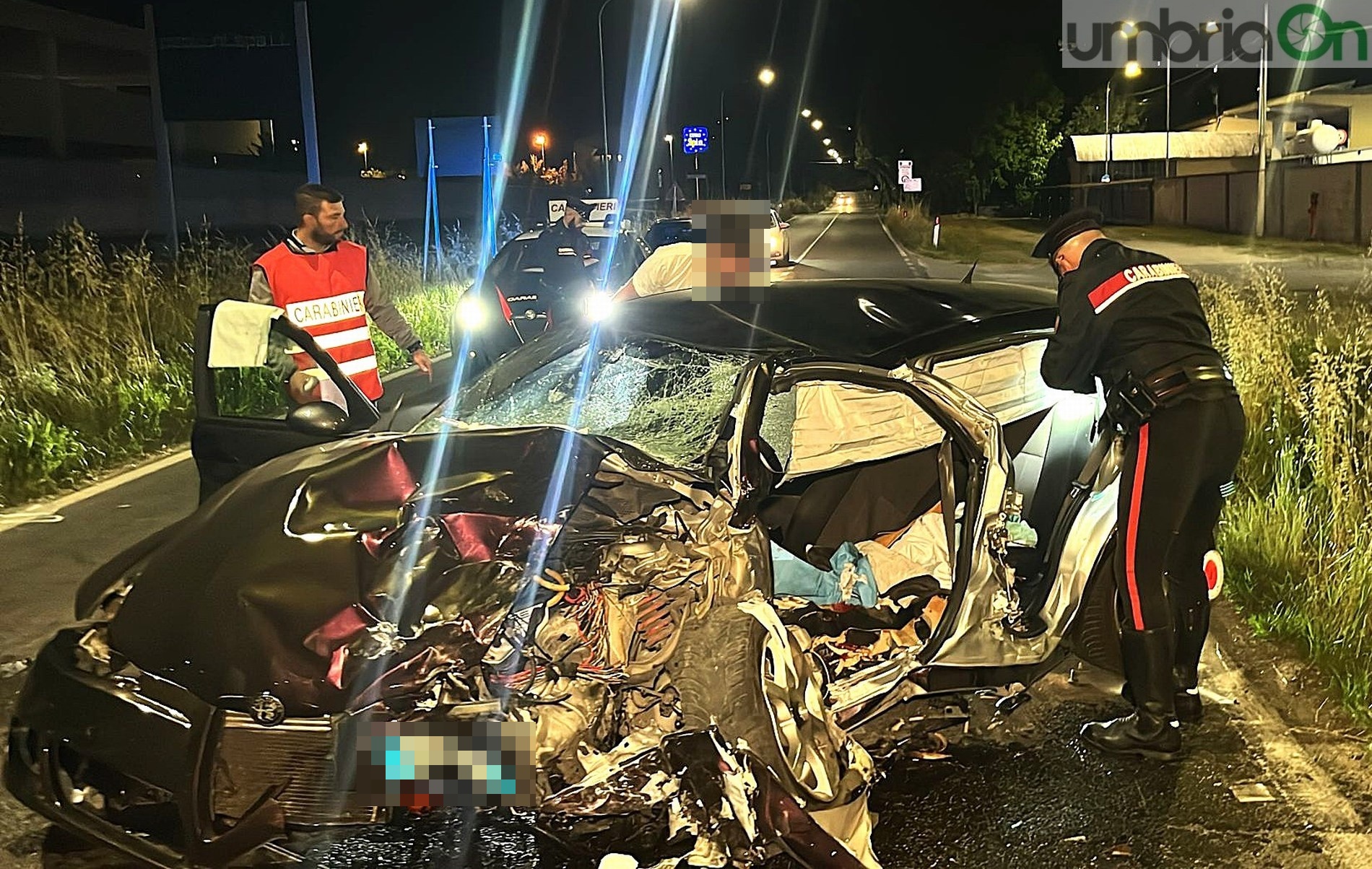 Elisoccorso e forze dell’ordine sulla Flaminia