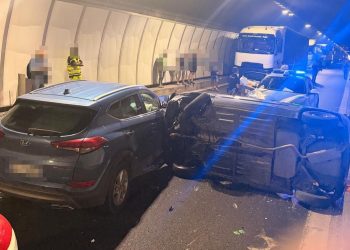 E45: incidente stradale nella galleria di Collevalenza (Todi). Traffico in tilt