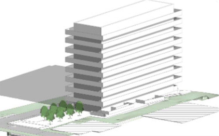 Il render dell'edificio