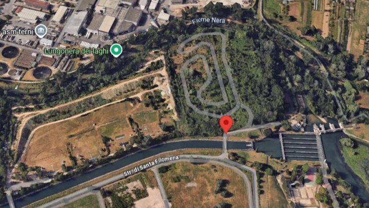 L'area interessata (vicino al tiro a volo)