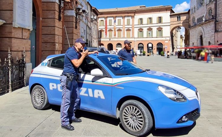 La polizia di Stato di Foligno