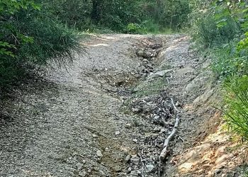 Sentiero francescano e strada di Aguzzo. La segnalazione: «Percorso dissestato e da sistemare»
